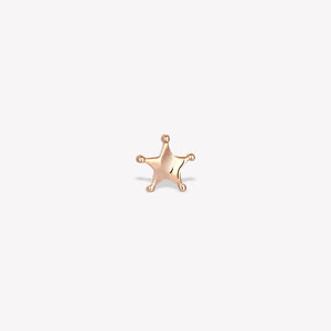 Simply Sheriff Star Sabit Piercing