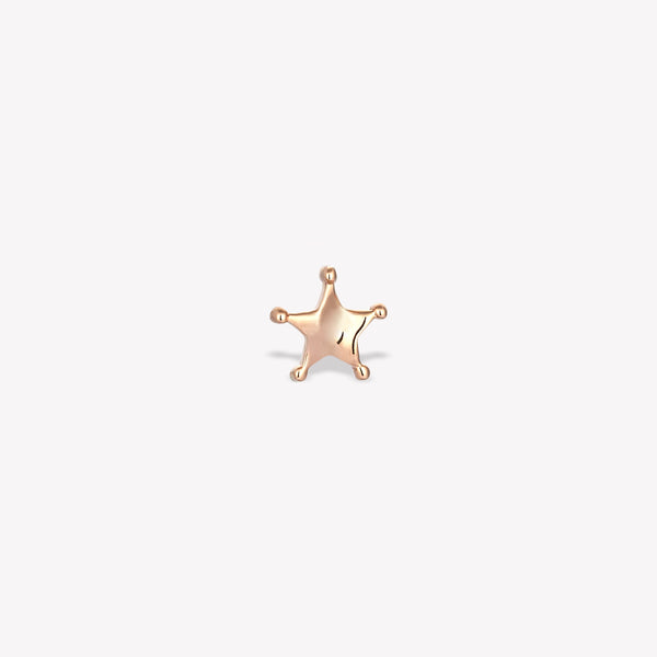 Simply Sheriff Star Sabit Piercing