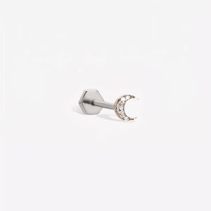 Shimmery Moon Sabit Piercing