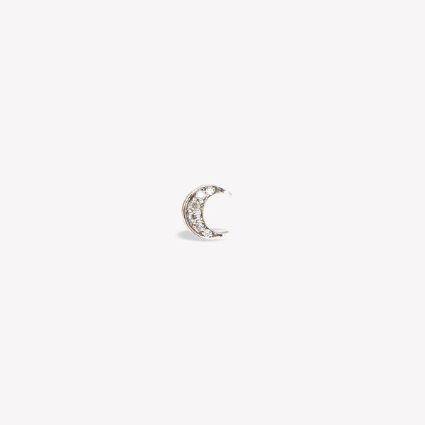 Shimmery Moon Sabit Piercing