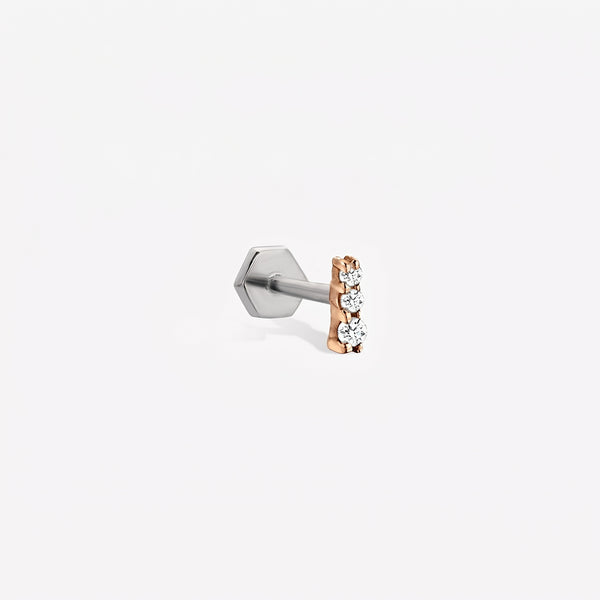 Trio Solitaire Sabit Piercing