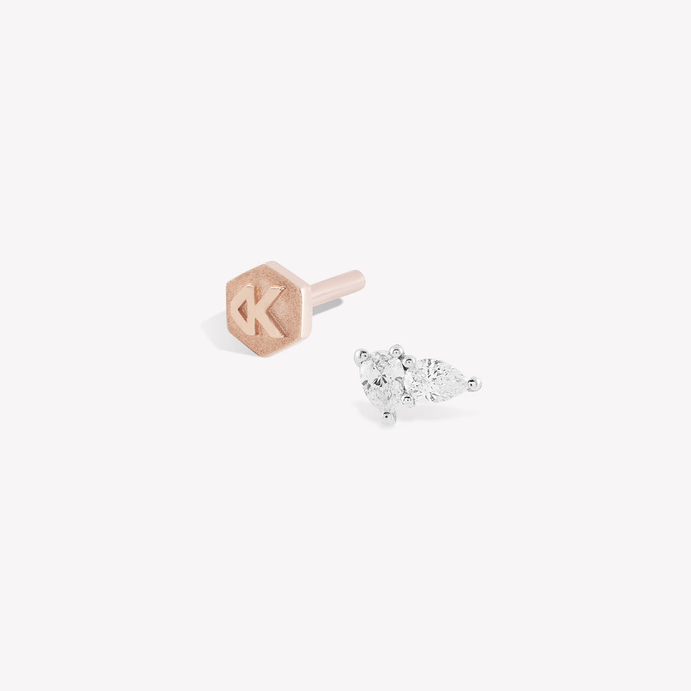 Duet Pear Sabit Piercing
