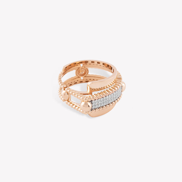Trio Beads Arc Yüzük