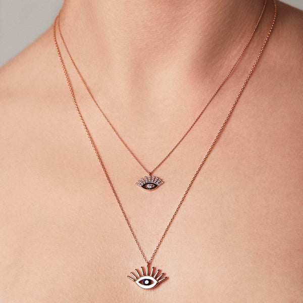 Diamond Eye İnce Zincir Kolye - Kısmet by Milka Türkiye